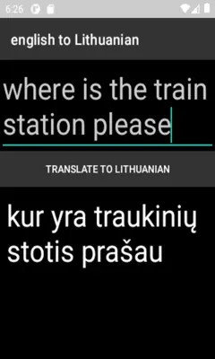 english to Lithuanian translator android App screenshot 0