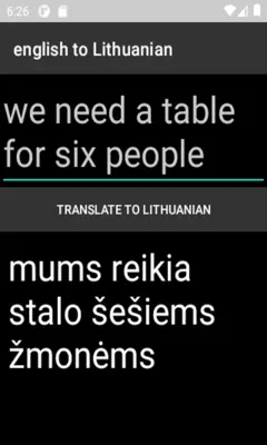 english to Lithuanian translator android App screenshot 1